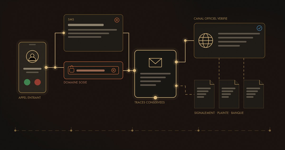 Spoofed call and lookalike domain linked to preserved evidence
